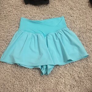 Aerie teal workout shorts